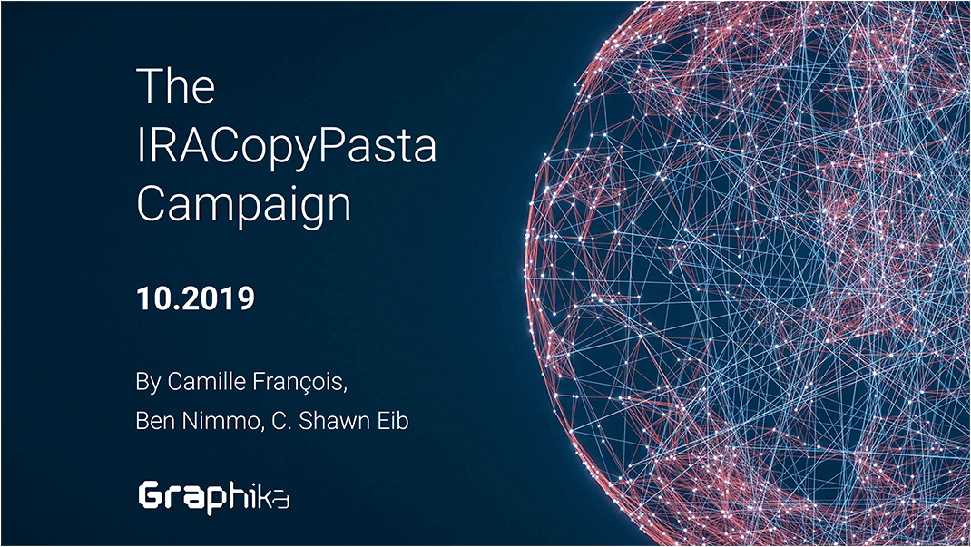 Graphika Report: The IRACopyPasta Campaign